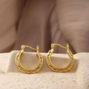 Gold hoop earrings
